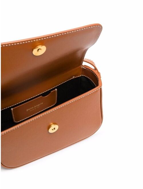 Palm Angels Crash leather shoulder bag