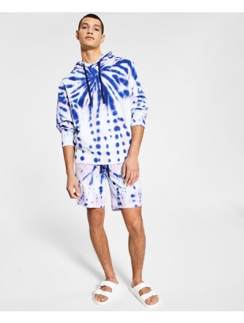 SUN + STONE Men's Trey Tie Dye Hoodie, Created for Macy's