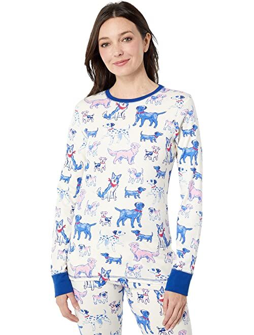 Hatley Pink Pups Organic Cotton Pajama Set