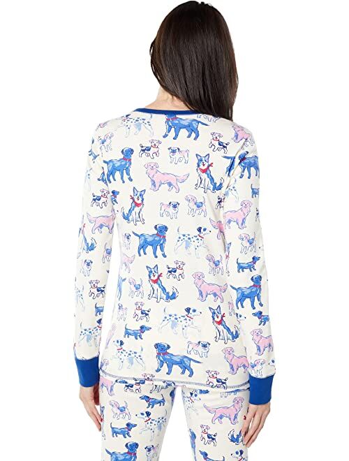 Hatley Pink Pups Organic Cotton Pajama Set