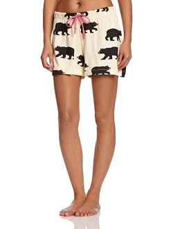 Women's Land Animals Pajama Boxer Shorts