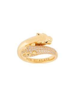 Nialaya Jewelry panther twisted ring