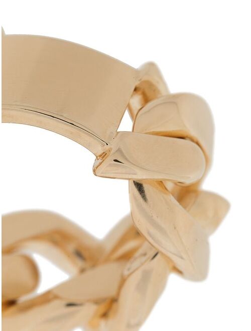 Bottega Veneta curved-tag chain ring
