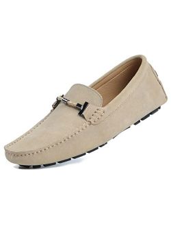 Go Tour Men's Penny Loafers Moccasin Driving Shoes Slip On Flats Boat Shoes