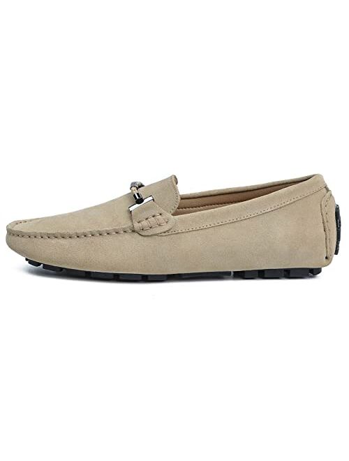 Go Tour Men's Penny Loafers Moccasin Driving Shoes Slip On Flats Boat Shoes