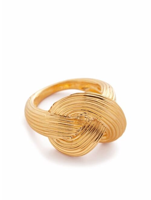 Buy Monica Vinader Groove Chunky Knot ring online | Topofstyle