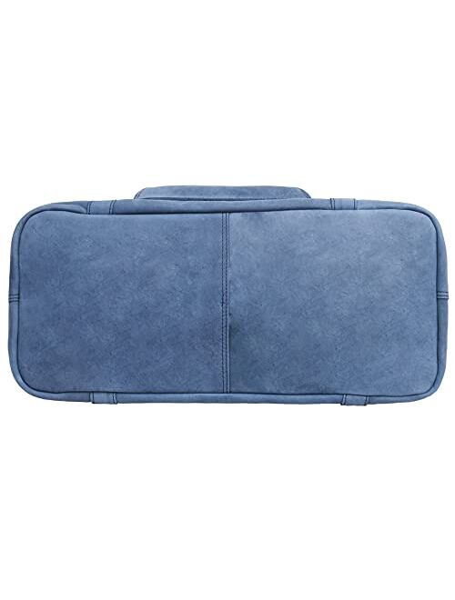 Antonio Valeria Sage Leather Tote/Top Handle Shoulder Bag for Women