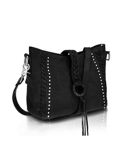 Genuine Leather Hobo Handbags for Women Concealed Carry Western Shoulder Bag Crossbody Purse