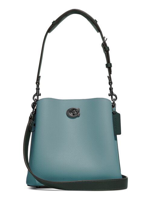 COACH Willow Bucket Bag In Colorblock Leather