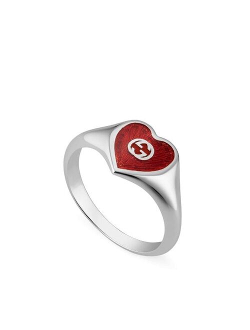 Gucci Interlocking G heart ring