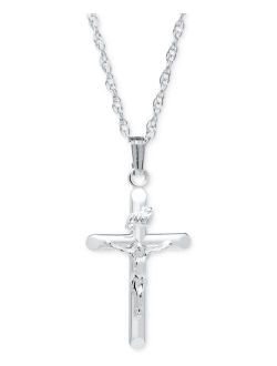 MACY'S Crucifix Pendant Necklace in Sterling Silver