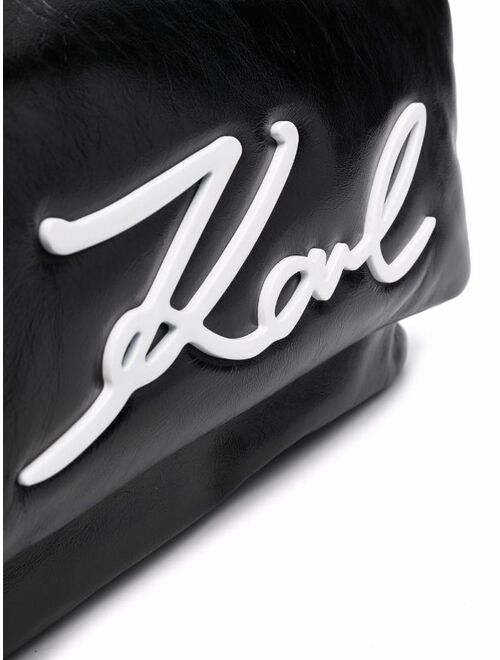 Karl Lagerfeld K/Signature large soft shoulder bag