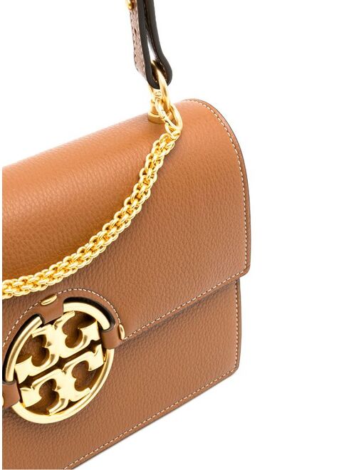 Tory Burch logo-plaque leather shoulder bag