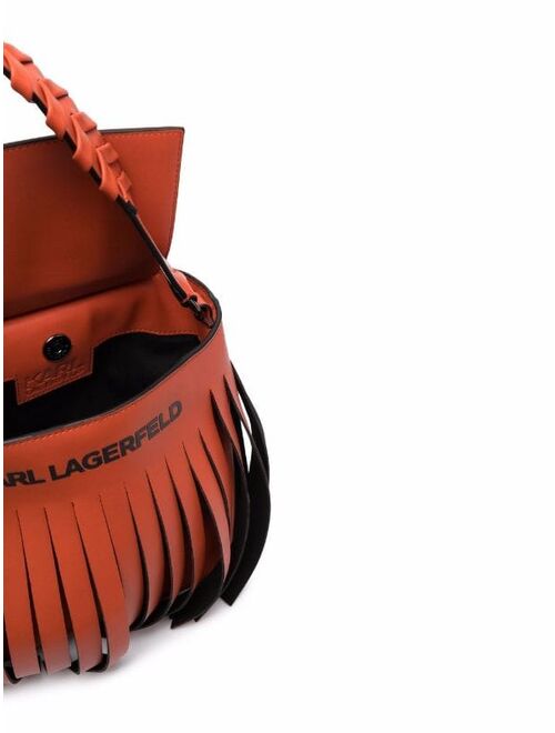 Karl Lagerfeld K/Fringe Mini Hobo bag