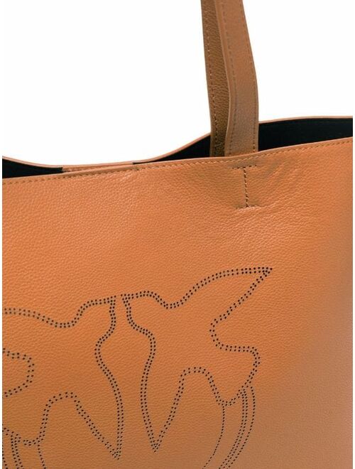 PINKO Love perforated-logo shoulder bag