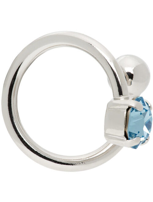 JUSTINE CLENQUET Silver & Blue Jackie Ring