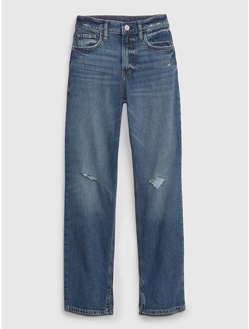 Gap Kids Organic Cotton High Rise '90s Loose Jeans with Washwell