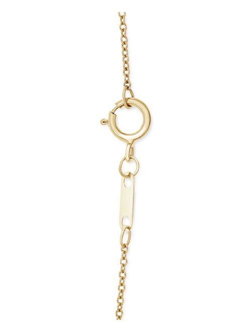 WRAPPED Diamond Pavé Lariat Necklace (1/5 ct. t.w.) in 10k Gold, Created for Macy's