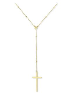 ARGENTO VIVO Cross Lariat Necklace, 17-1/2 + 2" extender