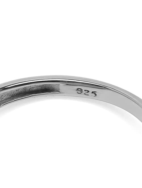 Silvershake 7x5MM Oval Shape Birthstone Gemstone 925 Sterling Silver Triquetra Celtic Trinity Knot Ring