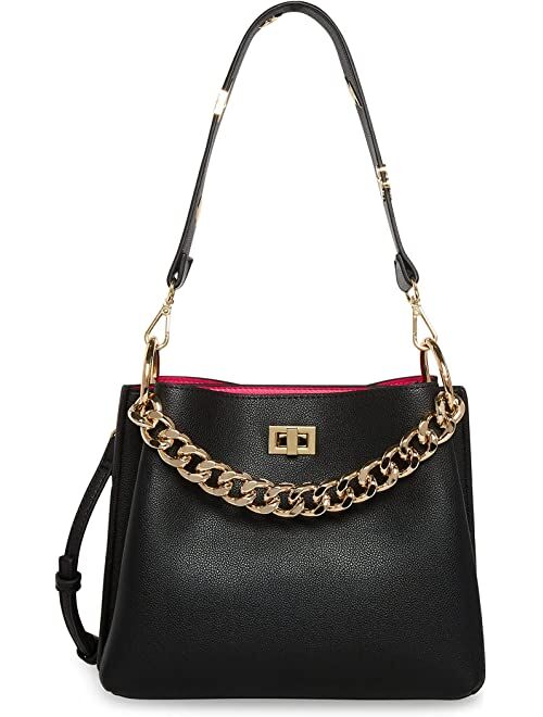 Betsey Johnson Strapped Shoulder Bag with Chain