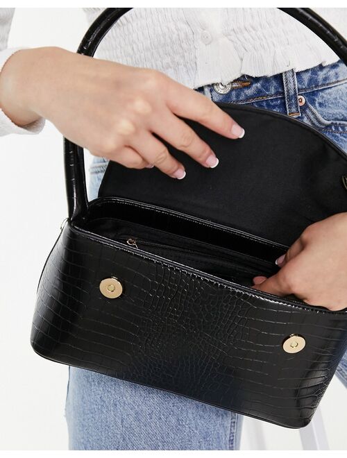 Buy Ever New shoulder bag in black croc online | Topofstyle