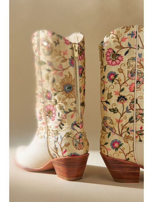 MOMO NEW YORK Embroidered Western Boots