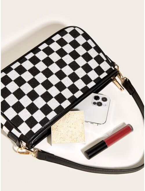 Shein Checkered Pattern Square Bag
