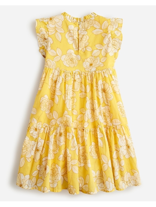 J.Crew Girls' ruffle tiered dress in tossed floral