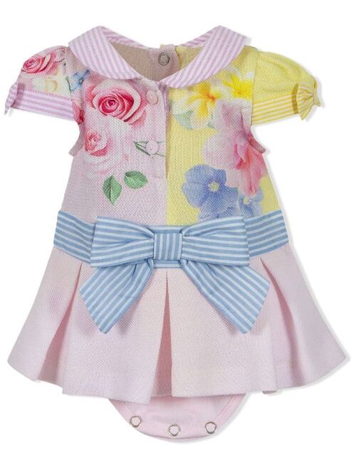 Lapin House colour-blocked floral dress