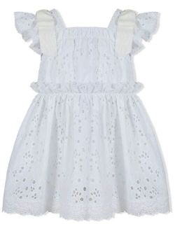 broderie anglaise bow dress
