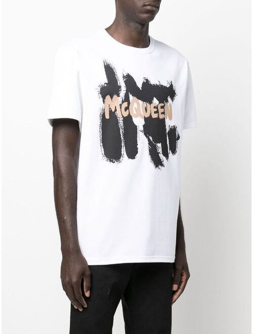 Alexander McQueen graffiti logo print T-shirt