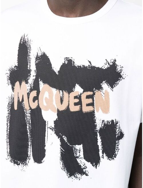 Alexander McQueen graffiti logo print T-shirt