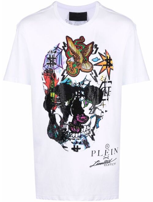Buy Philipp Plein Tattoo Skill graphic-print T-shirt online | Topofstyle