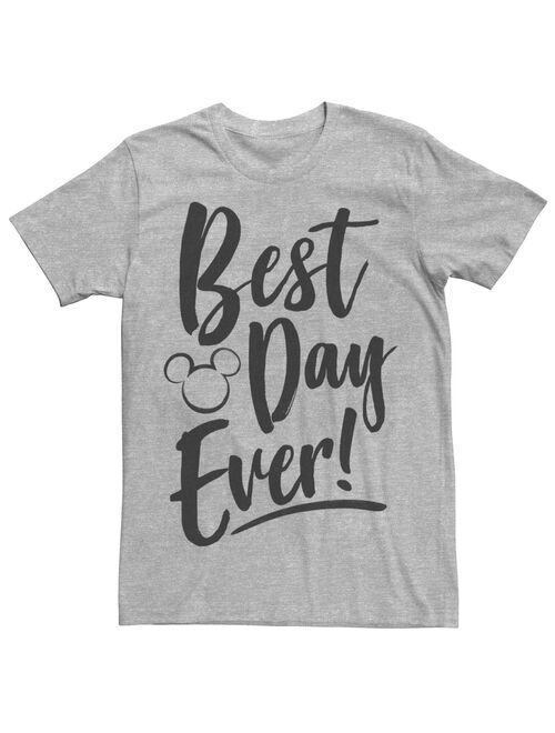 Men's Disney Park "Best Day Ever!" Mickey Mouse Head Silhouette Tee