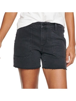High-Waist 5" Jean Shorts