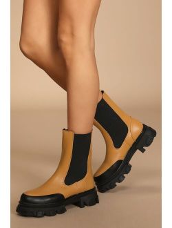 Billini Yuna Desert Platform Slip-On Mid-Calf Boots