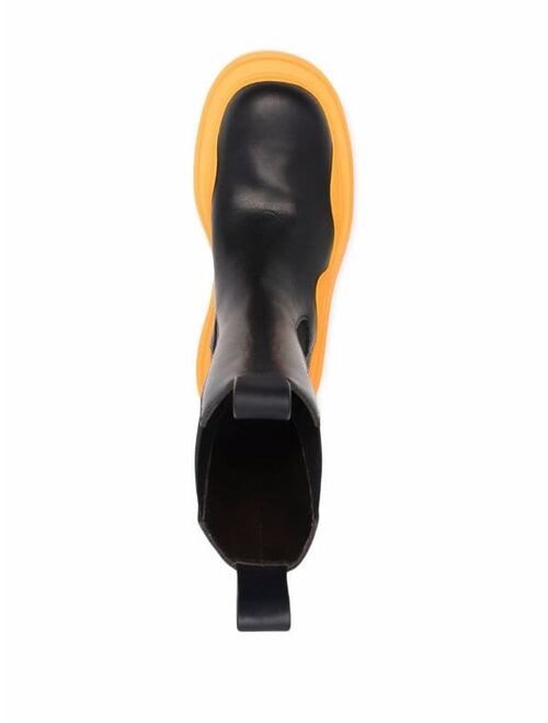 Bottega Veneta ridged-sole round-toe boots