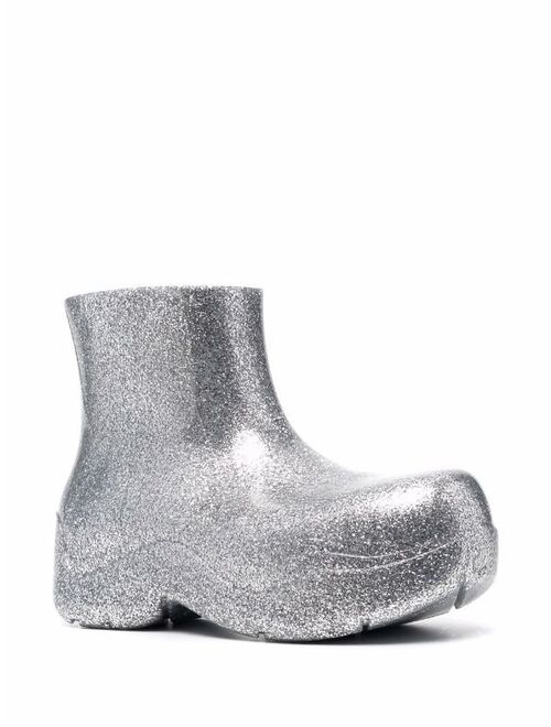 Bottega Veneta glitter puddle boots