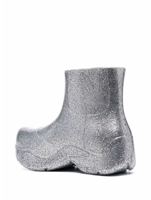 Bottega Veneta glitter puddle boots