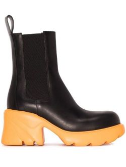 Flash leather chelsea boots