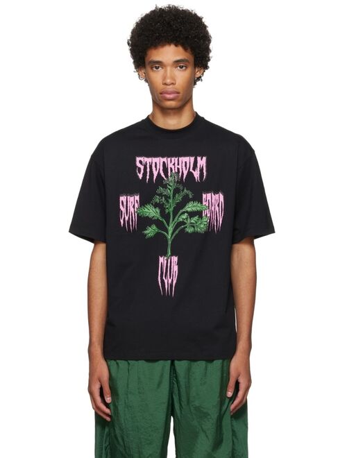 Buy Stockholm (Surfboard) Club Black Organic Cotton T-Shirt online ...