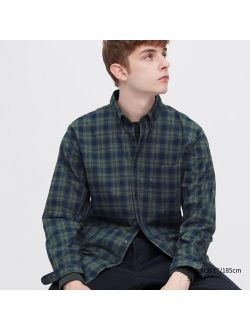 Extra Fine Cotton Broadcloth Checkered Long-Sleeve Shirt