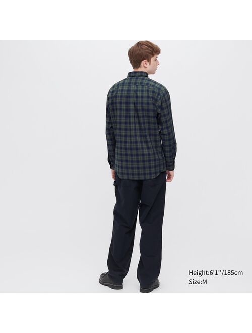 UNIQLO Extra Fine Cotton Broadcloth Checkered Long-Sleeve Shirt