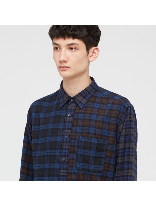 UNIQLO Flannel Plaid Long-Sleeve Shirt