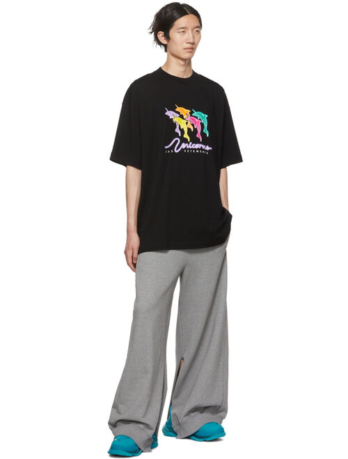 VETEMENTS Black Dolphin Unicorn T-Shirt