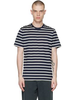 Sunspel Navy Classic Breton Striped T-Shirt