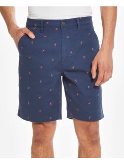 Men's Stretch Twill Printed Flat Front Shorts