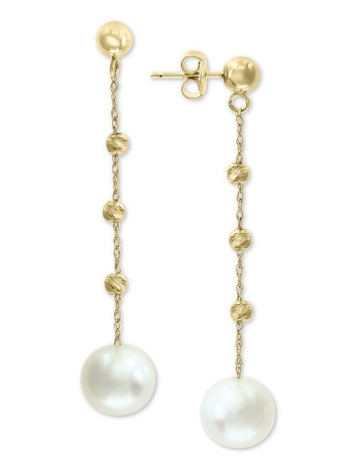 EFFY COLLECTION EFFY® Cultured Freshwater Pearl (8mm) Beaded Drop Earrings in 14k Gold