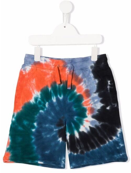 Stella McCartney Kids tie dye print shorts